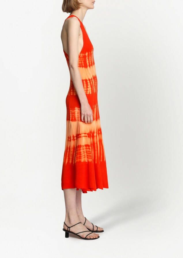Proenza Schouler Strandjurk met tie-dye print Oranje