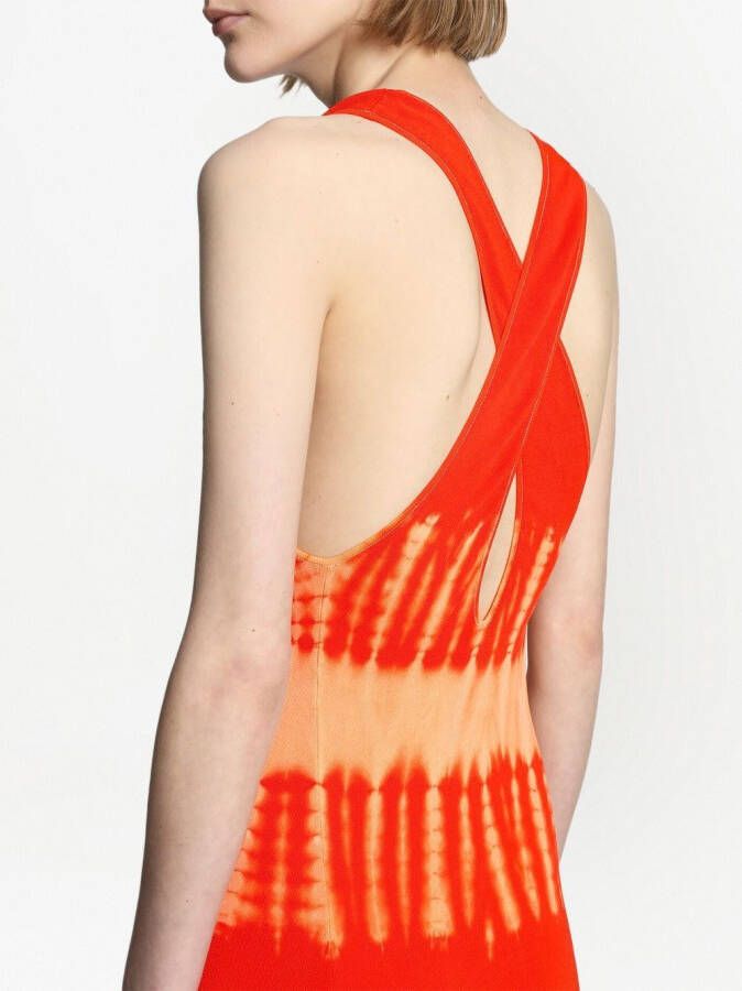 Proenza Schouler Strandjurk met tie-dye print Oranje