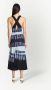 Proenza Schouler Midi-jurk met tie-dye print Blauw - Thumbnail 4