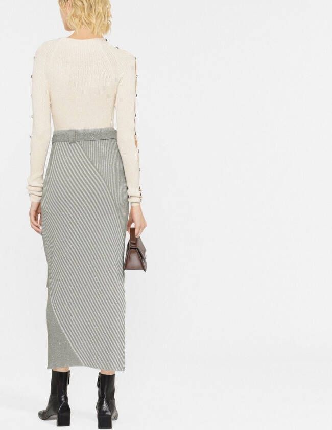 Proenza Schouler Trui verfraaid met knopen Beige