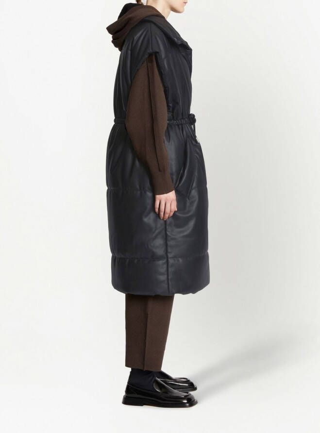 Proenza Schouler White Label Bodywarmer van imitatieleer Zwart