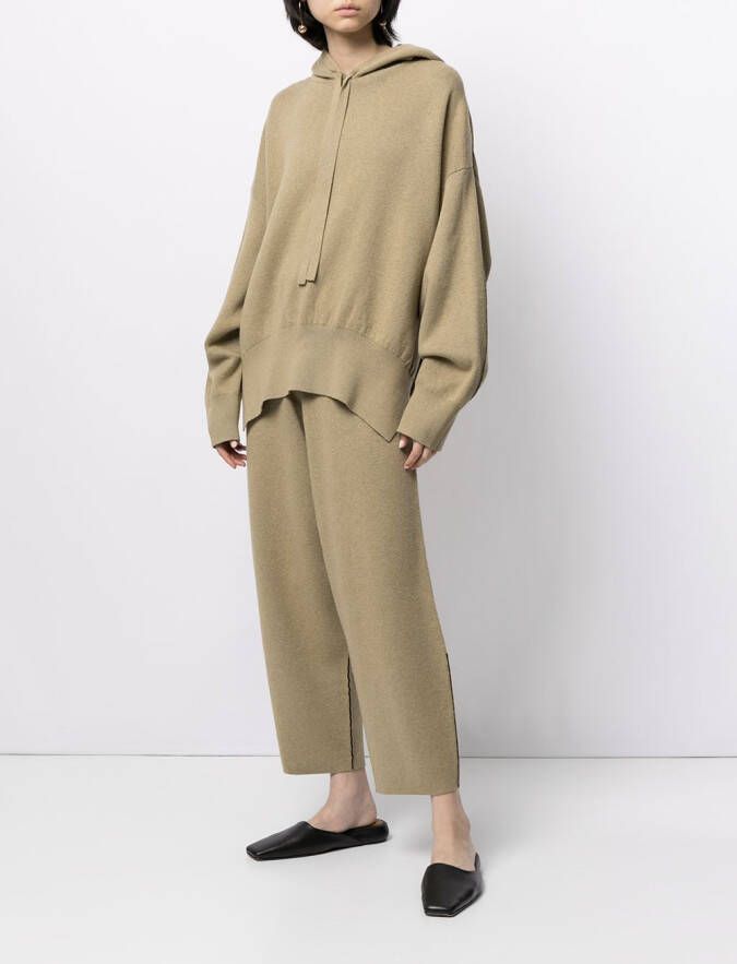Proenza Schouler White Label Broek met toelopende pijpen Beige