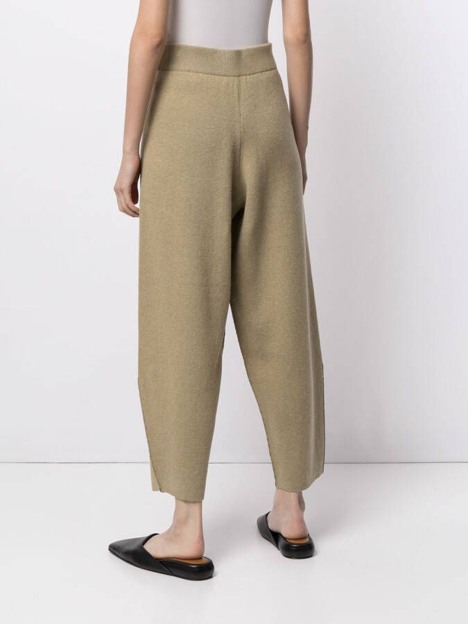 Proenza Schouler White Label Broek met toelopende pijpen Beige