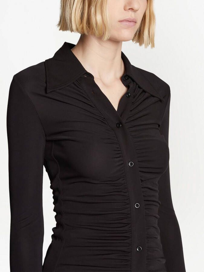Proenza Schouler White Label Button down blouse Zwart