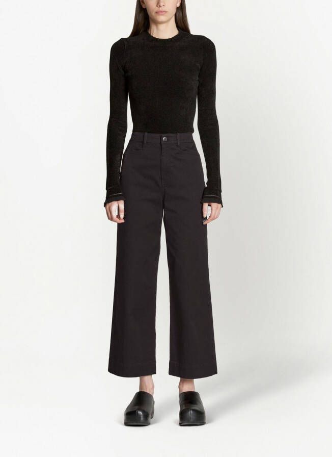 Proenza Schouler White Label Cropped culotte Zwart