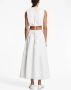 Proenza Schouler White Label cut-out poplin midi dress Wit - Thumbnail 4