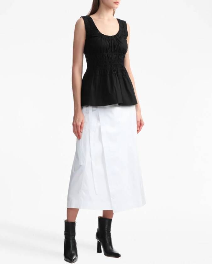 Proenza Schouler White Label Flared blouse Zwart