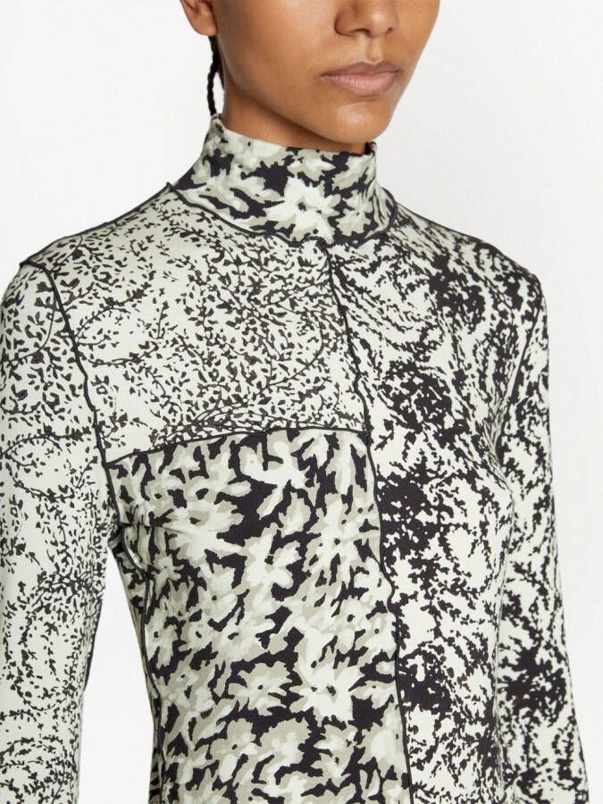 Proenza Schouler White Label Top met bloemenprint Beige