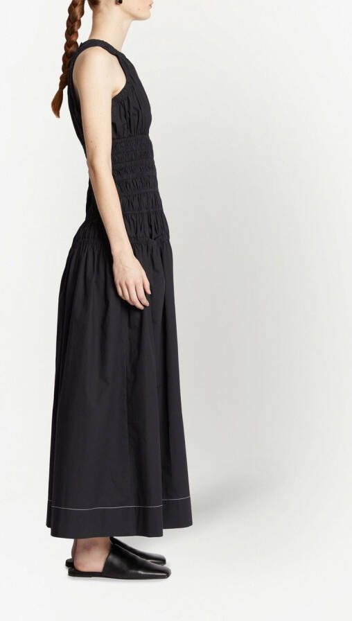 Proenza Schouler White Label Jurk met ruche Zwart