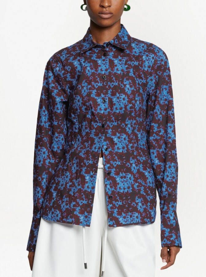 Proenza Schouler White Label Katoenen blouse Blauw