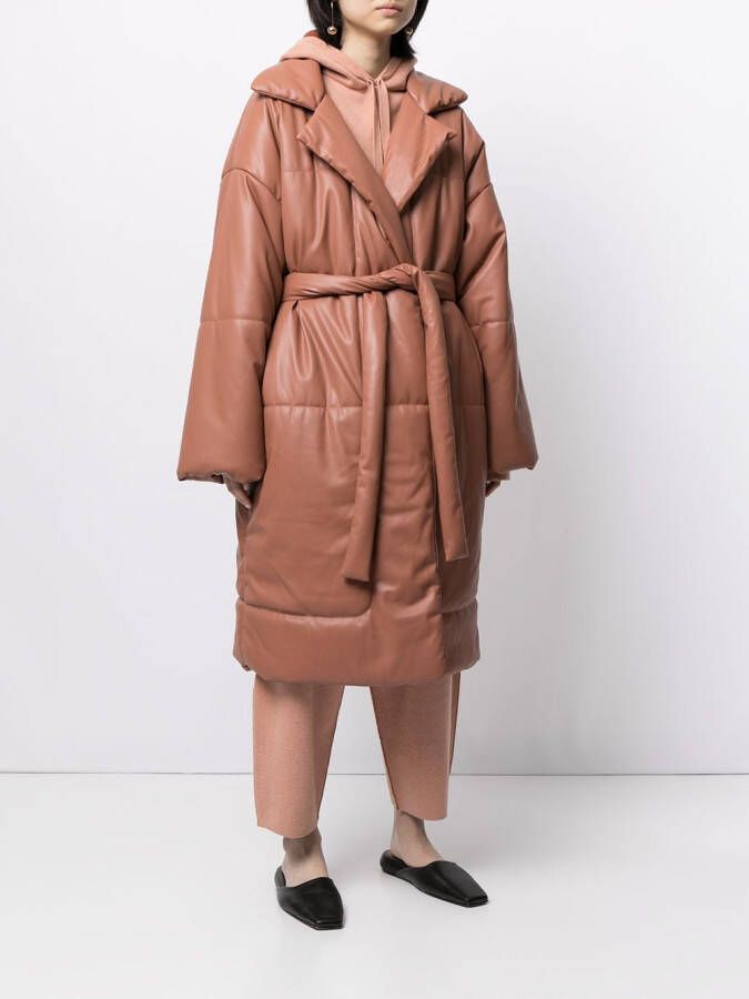 Proenza Schouler White Label Mantel met ceintuur Roze