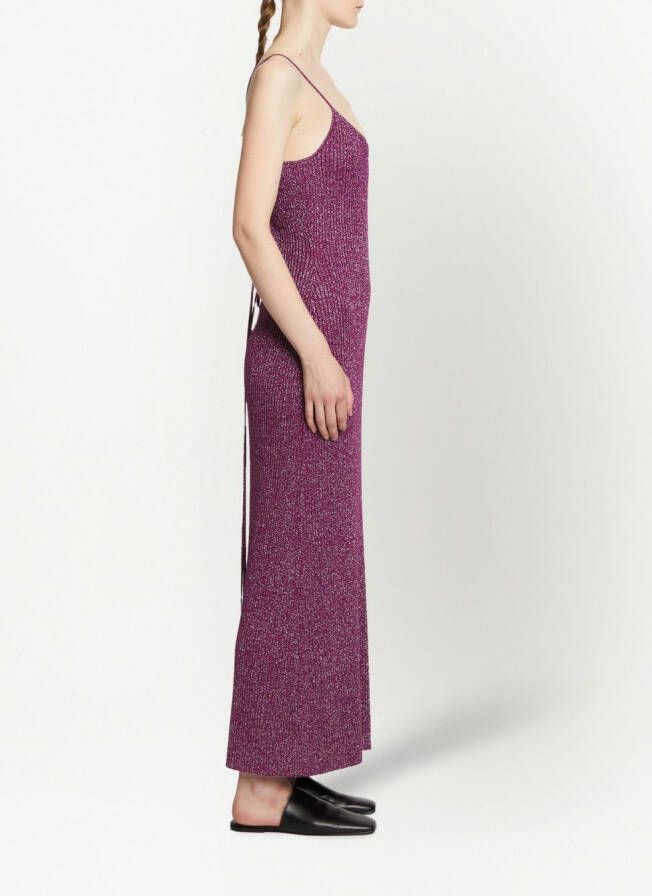 Proenza Schouler White Label Maxi-jurk met lurex detail Roze