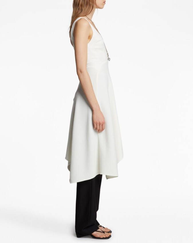 Proenza Schouler White Label Midi-jurk met bustier Wit