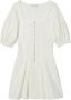 Proenza Schouler White Label Mini-jurk met pofmouwen Wit - Thumbnail 2