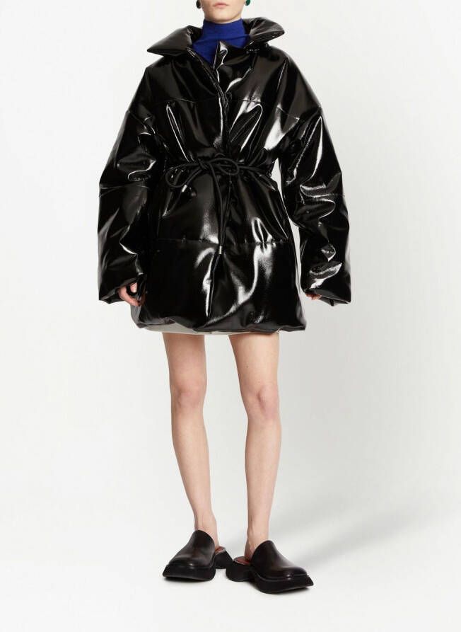 Proenza Schouler White Label Oversized donsjas Zwart