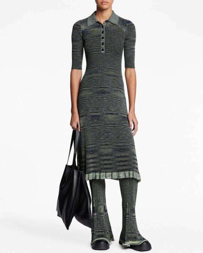 Proenza Schouler White Label Polojurk met print Blauw