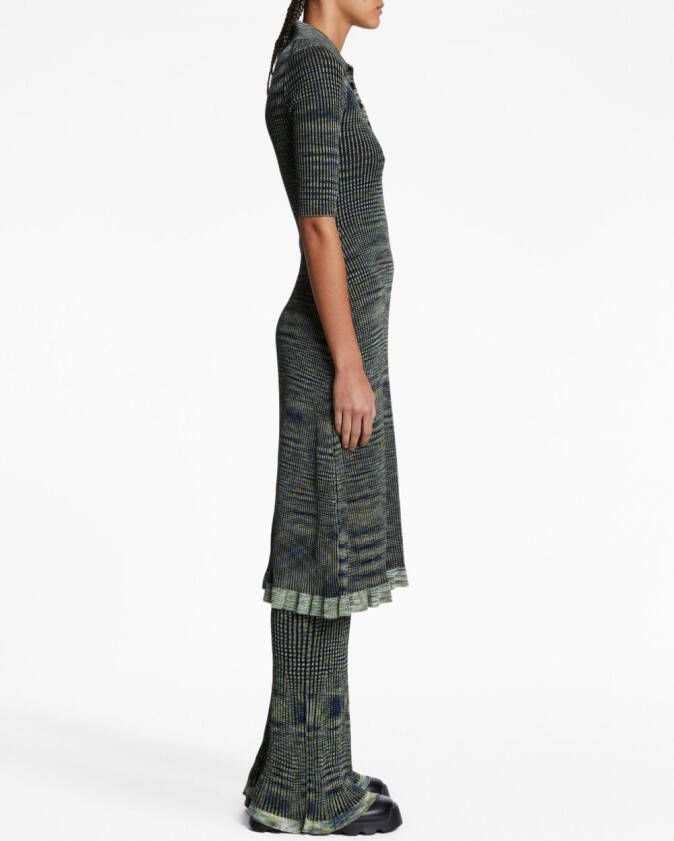Proenza Schouler White Label Polojurk met print Blauw
