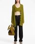 Proenza Schouler White Label ribbed-knit belted cardigan Groen - Thumbnail 2
