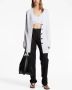 Proenza Schouler White Label ribbed-knit belted cardigan Wit - Thumbnail 2