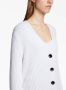 Proenza Schouler White Label ribbed-knit belted cardigan Wit - Thumbnail 5