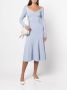 Proenza Schouler White Label Ribgebreide jurk Blauw - Thumbnail 2