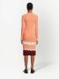 Proenza Schouler White Label Ribgebreide jurk Oranje - Thumbnail 4