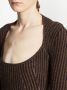 Proenza Schouler White Label Ribgebreide trui Bruin - Thumbnail 5