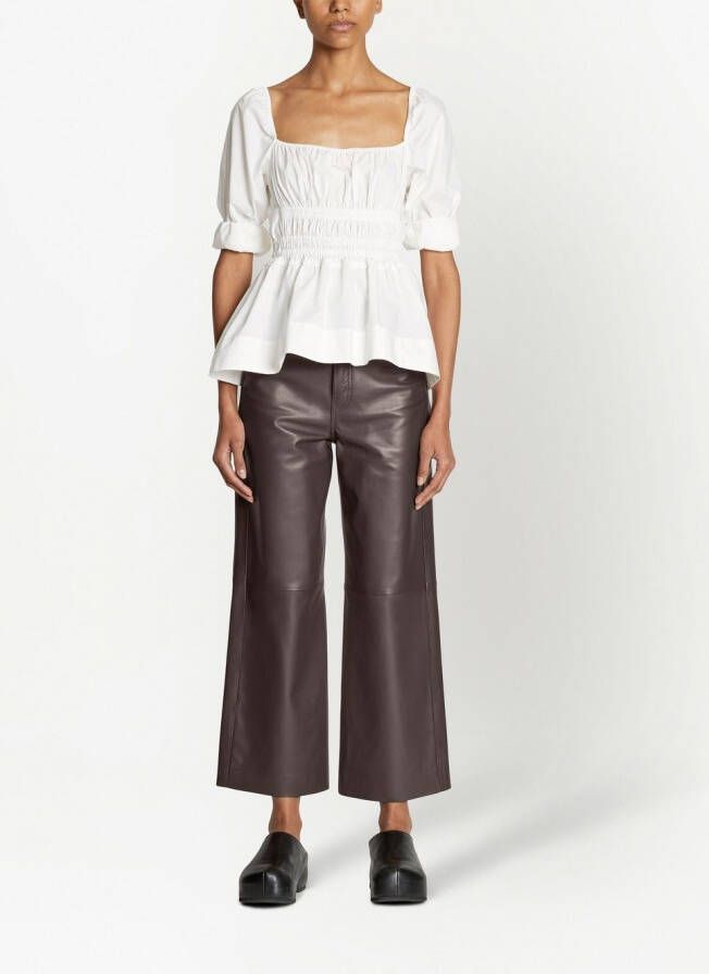 Proenza Schouler White Label Jurk met vierkante hals Wit