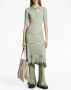 Proenza Schouler White Label Space Dye ribbed-knit polo dress Blauw - Thumbnail 2