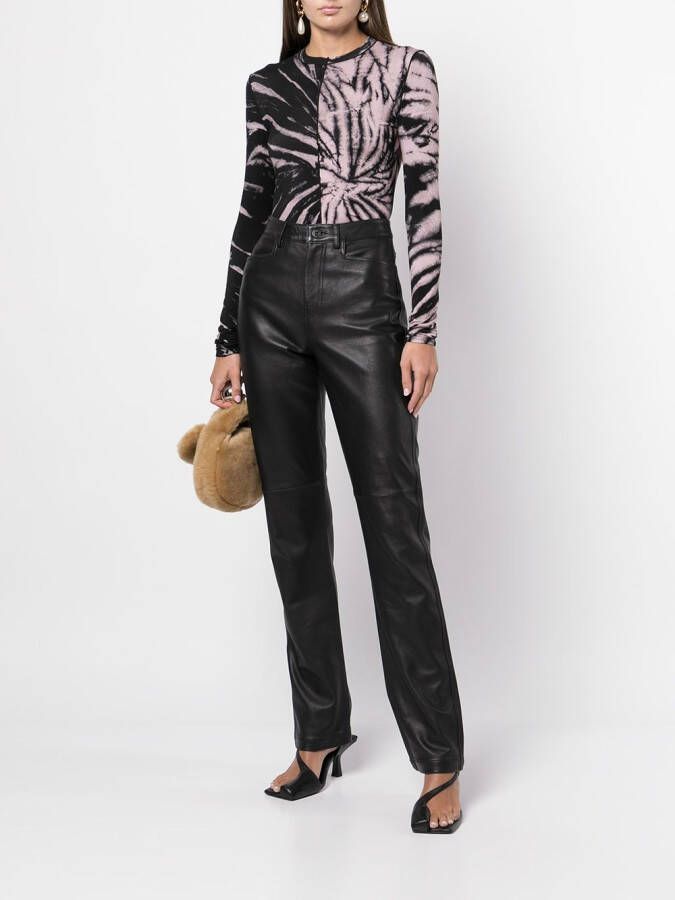 Proenza Schouler White Label Straight broek Zwart