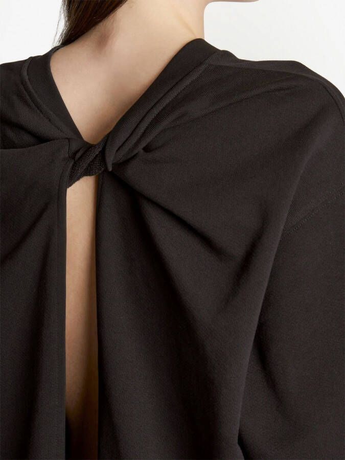 Proenza Schouler White Label Sweater met gedraaid detail Zwart