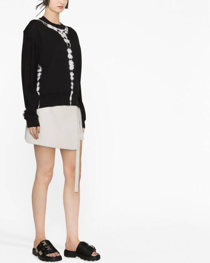 Proenza Schouler White Label Sweater met tie-dye print Zwart
