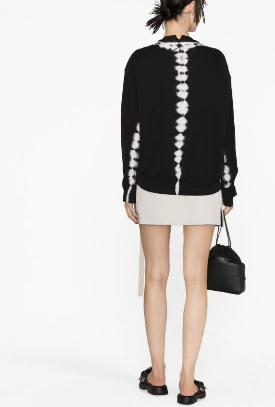 Proenza Schouler White Label Sweater met tie-dye print Zwart