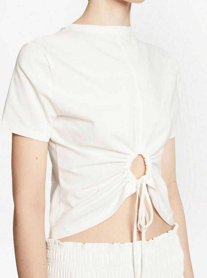 Proenza Schouler White Label T-shirt met gedraaid detail Groen