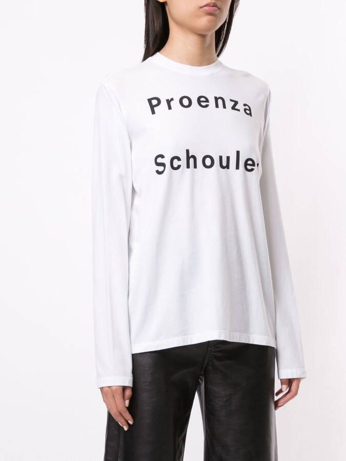 Proenza Schouler White Label T-shirt met lange mouwen Wit