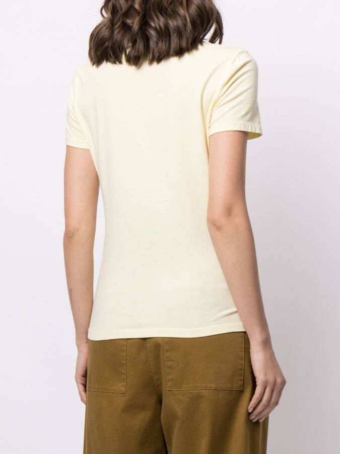 Proenza Schouler White Label T-shirt met logoprint Geel