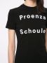 Proenza Schouler White Label T-shirt met logoprint Zwart - Thumbnail 5