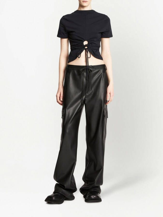 Proenza Schouler White Label T-shirt met uitgesneden detail Zwart