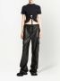 Proenza Schouler White Label T-shirt met uitgesneden detail Zwart - Thumbnail 2