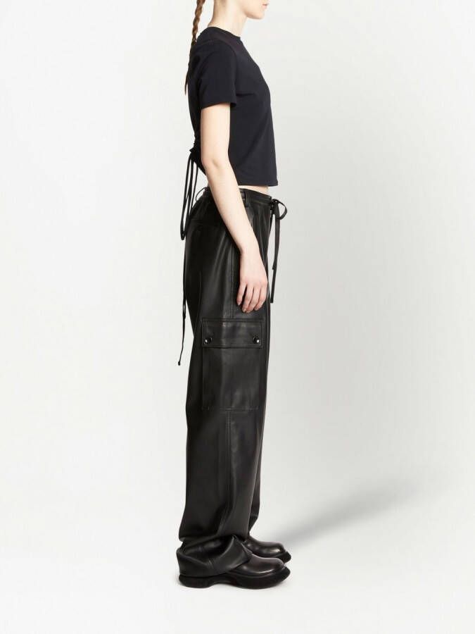 Proenza Schouler White Label T-shirt met uitgesneden detail Zwart