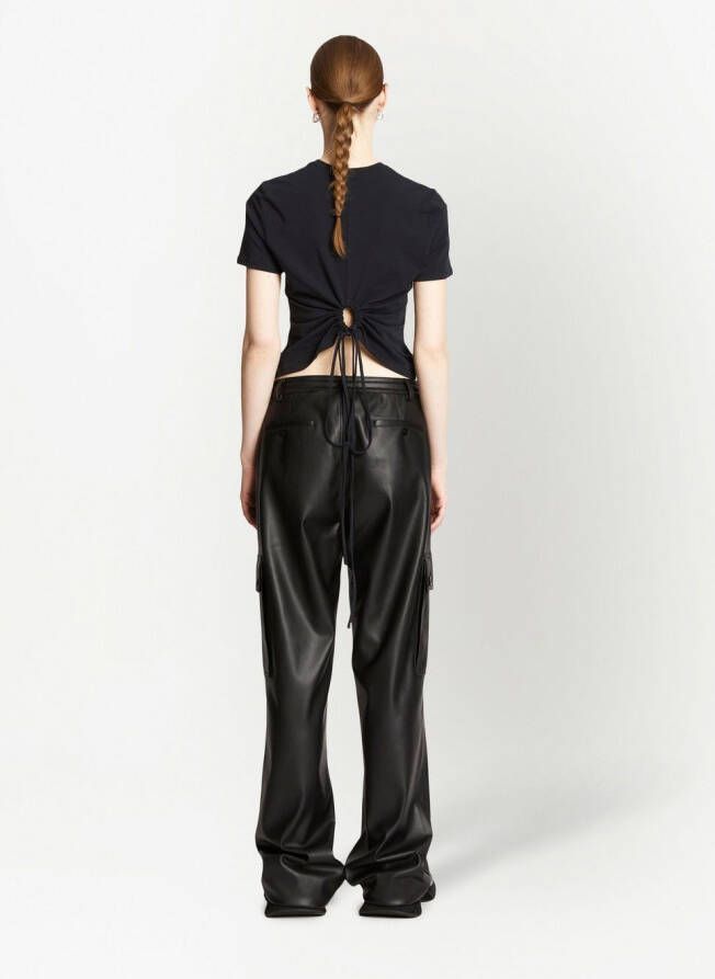 Proenza Schouler White Label T-shirt met uitgesneden detail Zwart