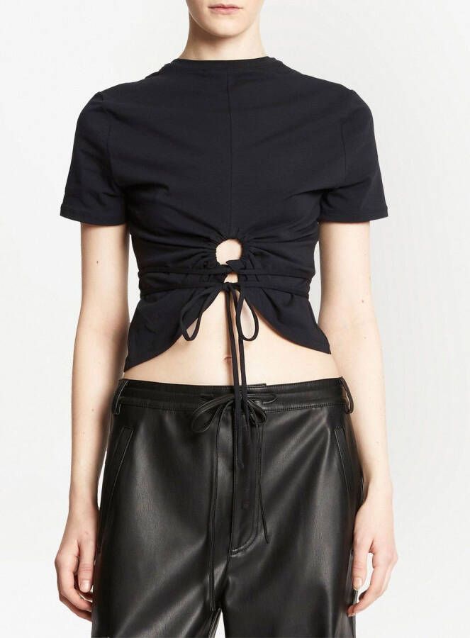Proenza Schouler White Label T-shirt met uitgesneden detail Zwart