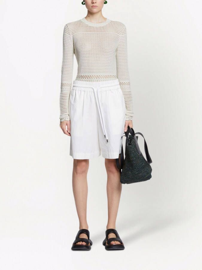 Proenza Schouler White Label Top met lange mouwen Beige