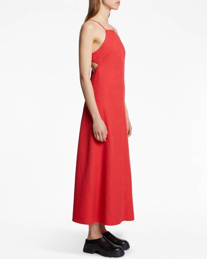 Proenza Schouler White Label Uitgesneden mini-jurk Rood