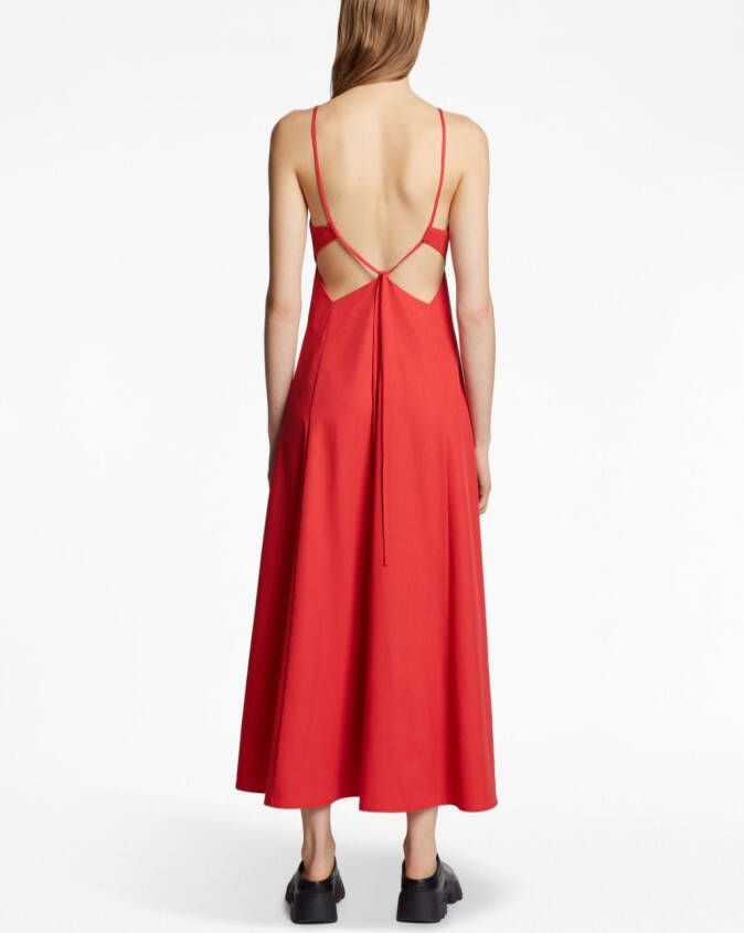 Proenza Schouler White Label Uitgesneden mini-jurk Rood