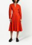 Proenza Schouler White Label Maxi-jurk met V-hals Rood - Thumbnail 2