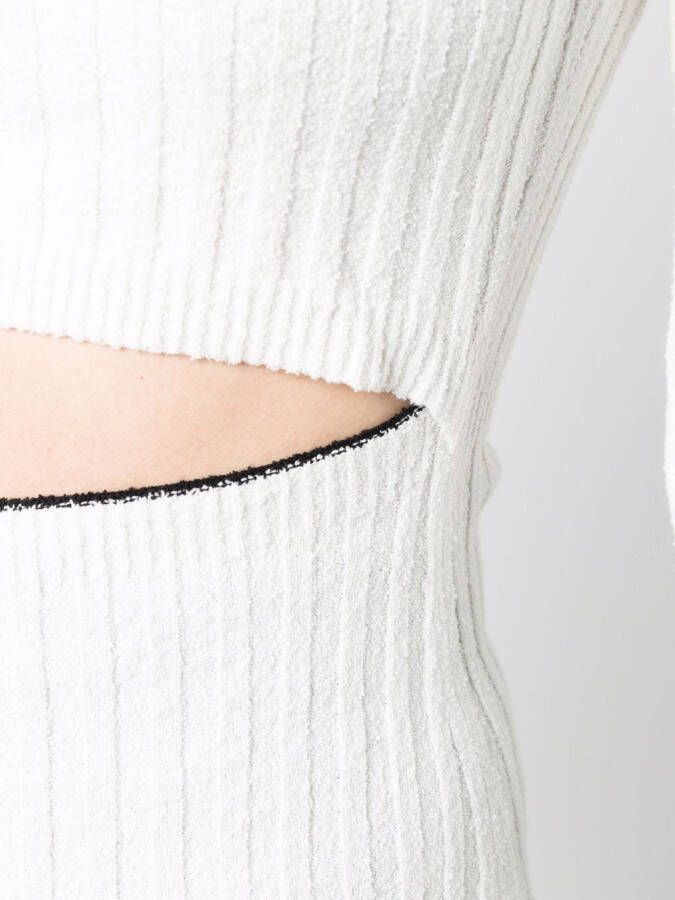 Proenza Schouler White Label Vest met contrasterende afwerking Wit