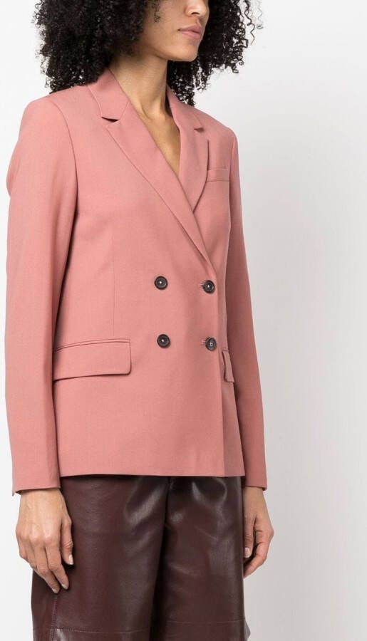 PS Paul Smith Blazer met dubbele rij knopen Roze