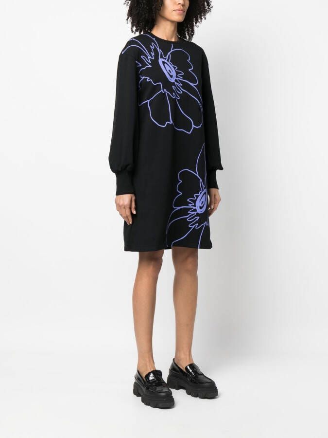 PS Paul Smith Mini-jurk met bloemenprint Zwart