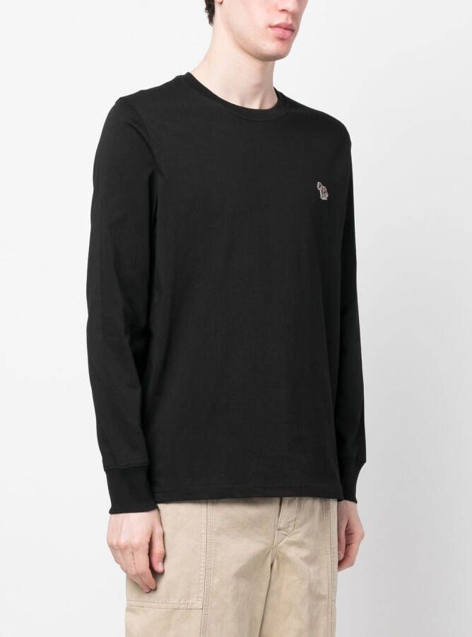 PS Paul Smith Big Pony katoenen T-shirt Zwart